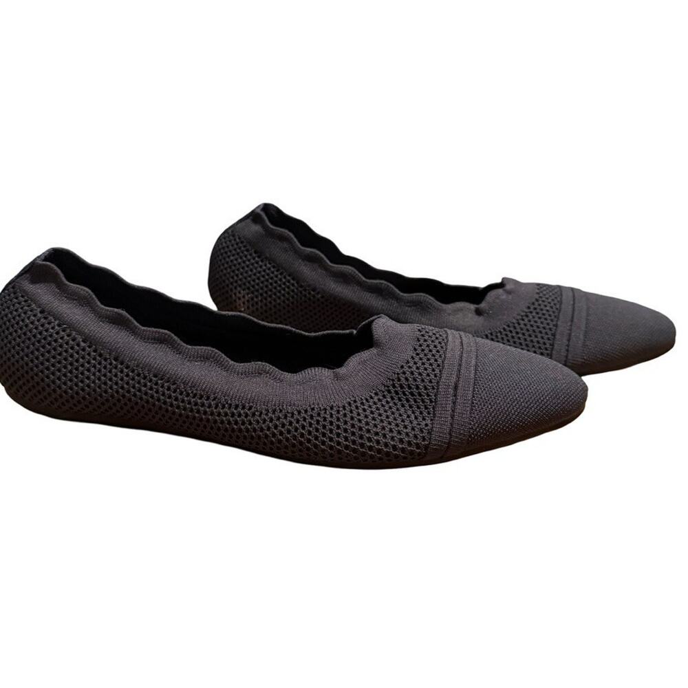 Aerosoles Annelie Knit Ballet Flats Slip On Navy Blue Shoes Loafers sz 10.5